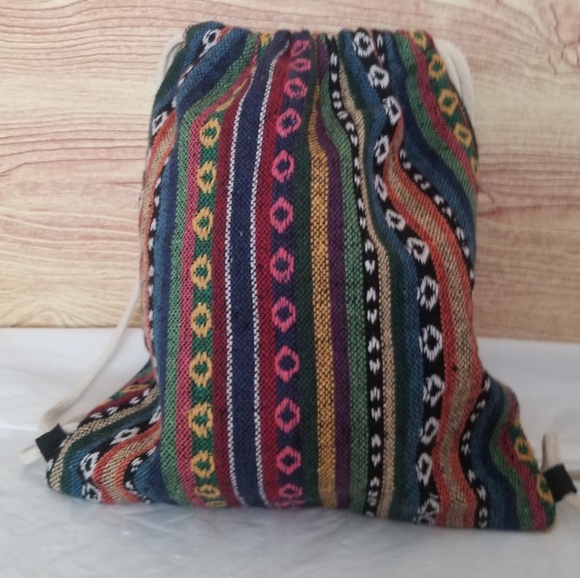 Handbags - Small Aztec  drawstring bag